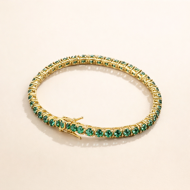 Elegant gold-colored bracelet with refined details