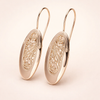 Refined gold dangle earrings with subtle shine