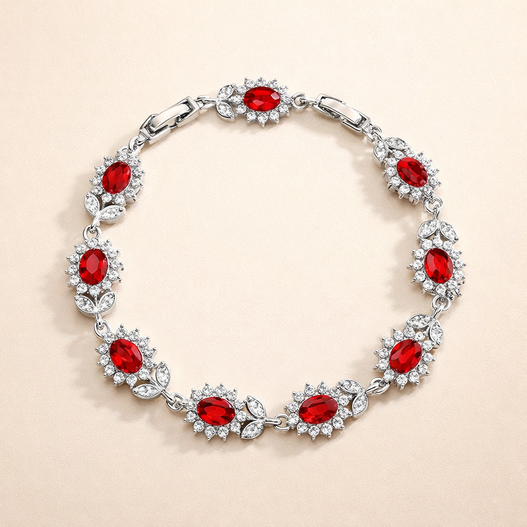 Dreamy white gold bracelet with subtle shine