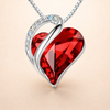Endless Love white gold necklace with ruby accent