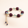 Minimalist Natural Stone Bracelet with Berries