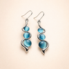 Elegant Blue Cubic Zirconia Earrings