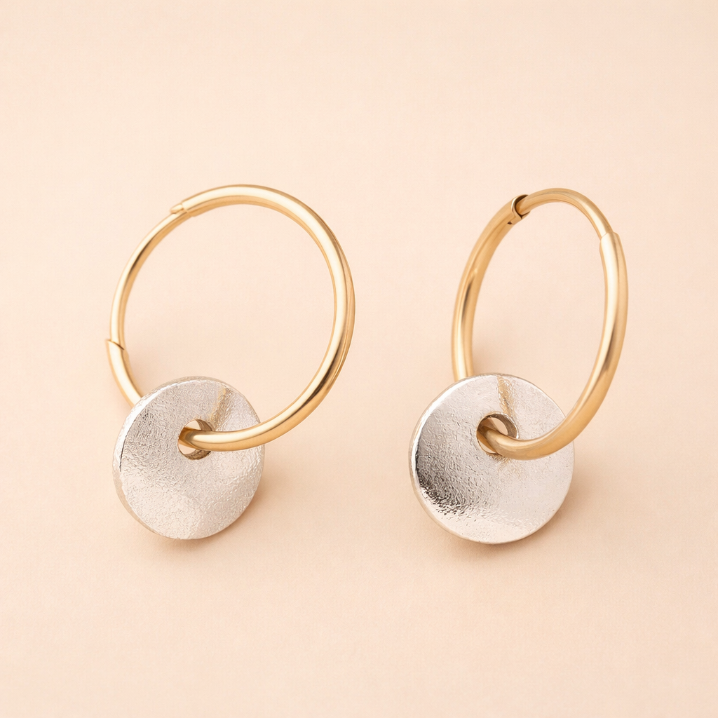 Elegant Silver Earrings with Refined Details