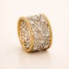 Elegant Cubic Zirconia Ring with Refined Vintage Look