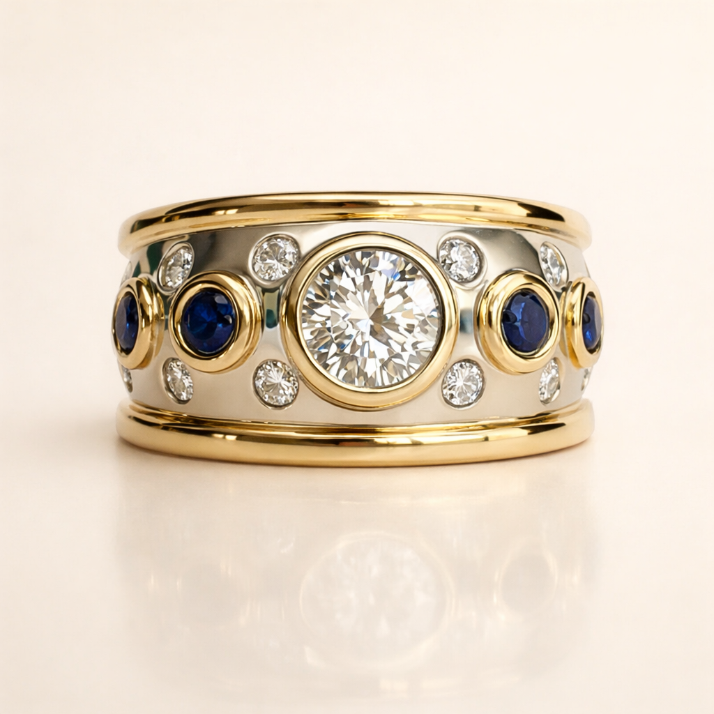 Elegant Cubic Zirconia Ring with a Refined Look