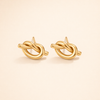 Elegant silver earrings with refined knot details