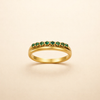 Elegant emerald-green ring with refined layers