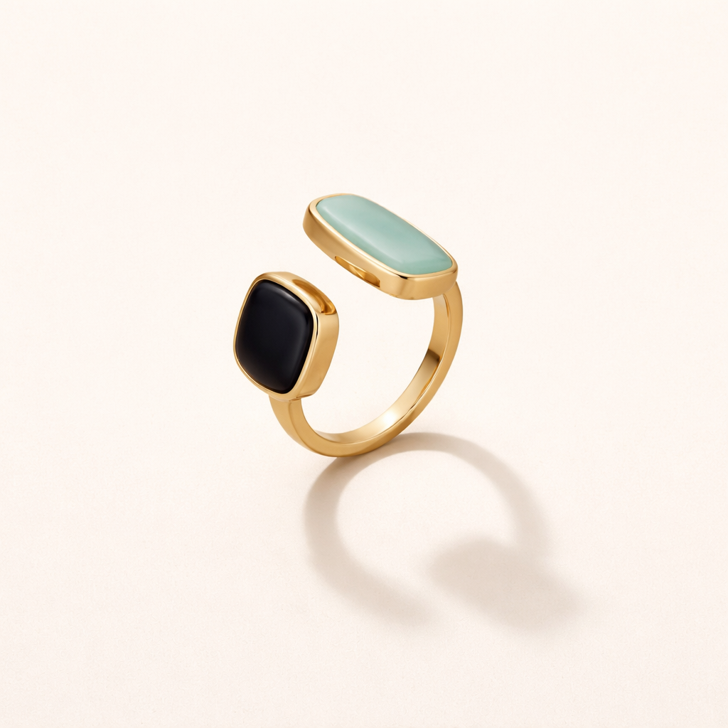 Elegant silver wrap ring with subtle shadow details