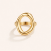 Soft textured gold ring