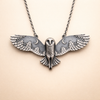 Vintage Owl Moon Necklace