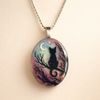 'The Starry Night' cute cat necklace