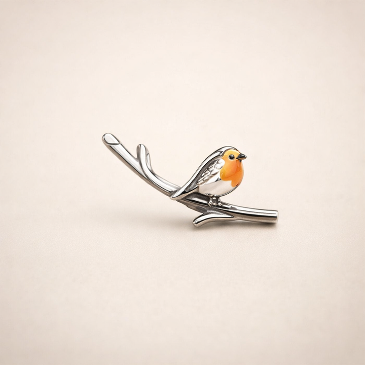 Vintage Birdie Silver Earrings.