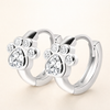 Paw Huggie Hoops with Sparkling Zirconia