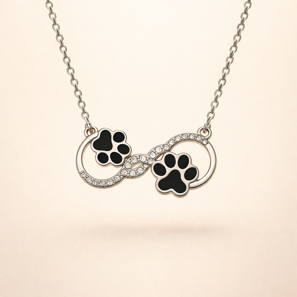 Infinity Symbol Pendant Necklace with Zirconia
