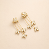 Crystal Lotus Waterfall Earrings