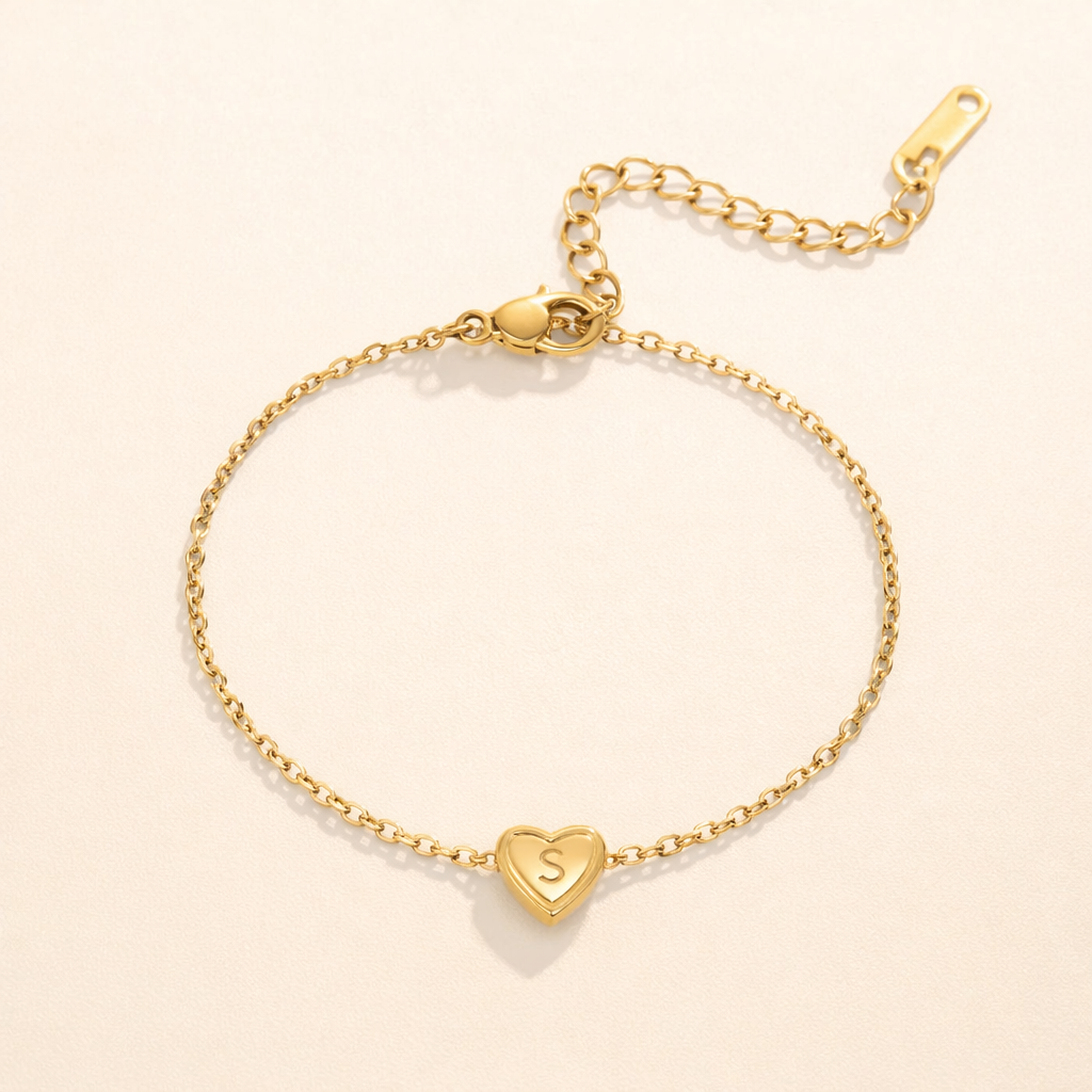 Heart Letter Bracelet