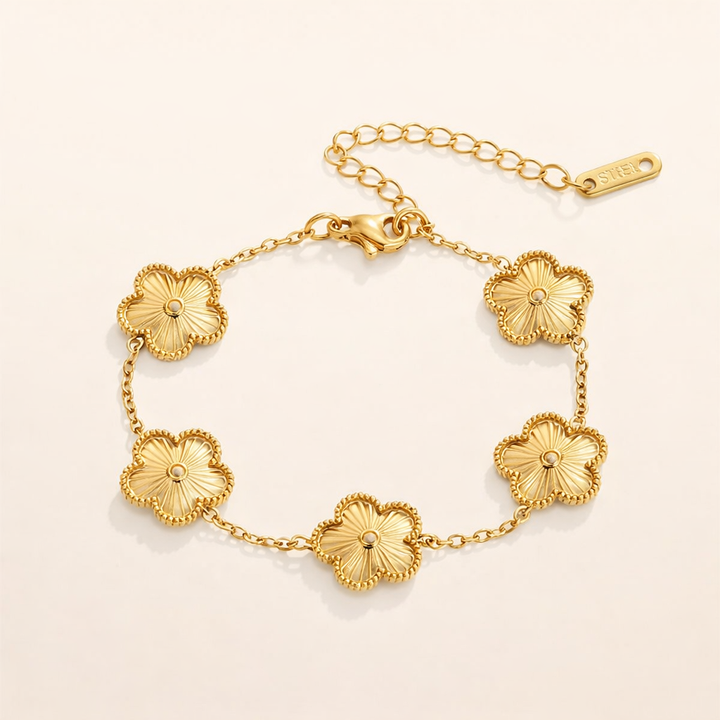 Gold Clover Bracelet