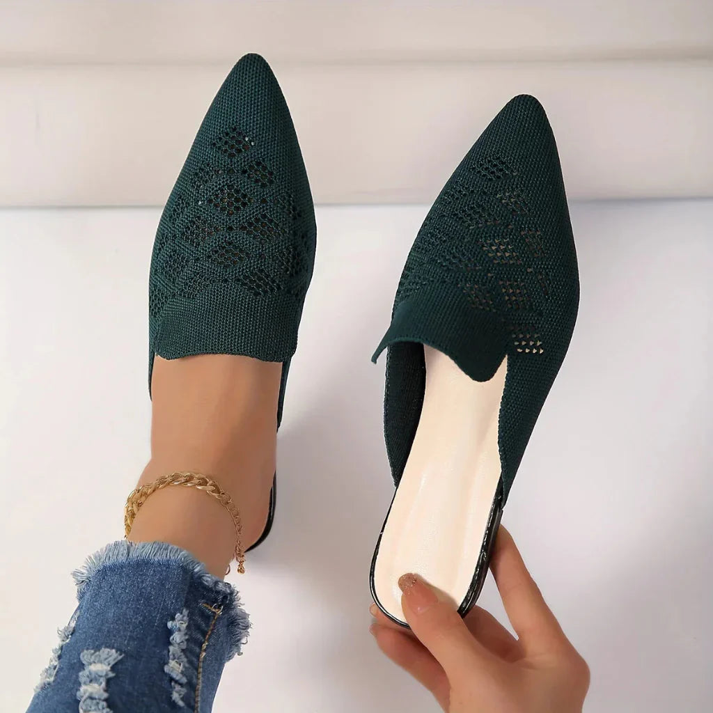 Women’s Knitted Flat Mules