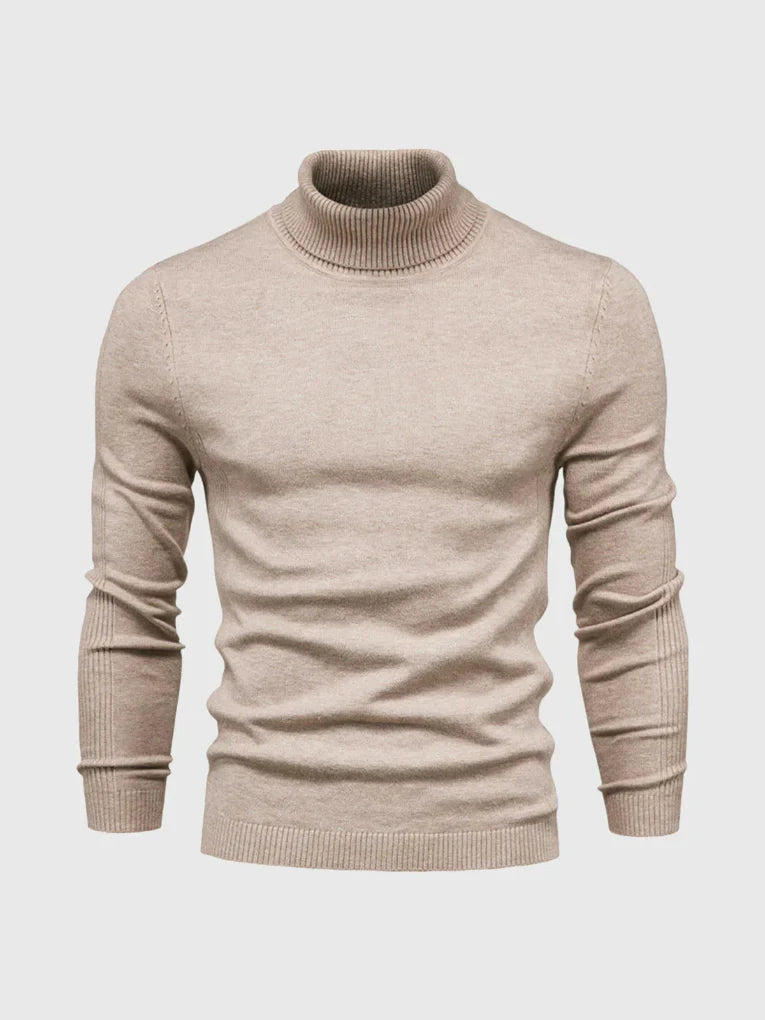 Men's Turtleneck Sweater – Washable and Versatile