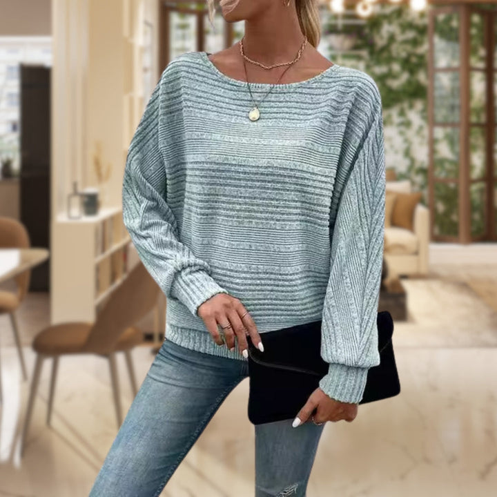 Trendy Women's Sweater with Contemporary Texture - Emma