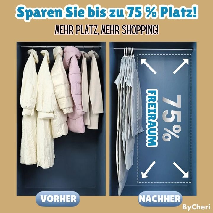 Hanging Vacuum Storage Bags for Space-Saving Wardrobe, 130 x 60 cm, Transparent