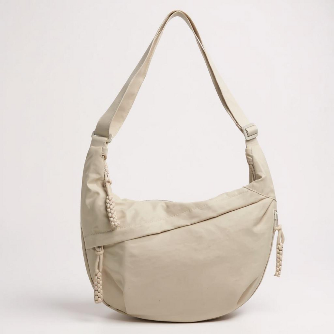 Shoulder Bag - Adjustable Strap, Nylon Crossbody with Multiple Pockets