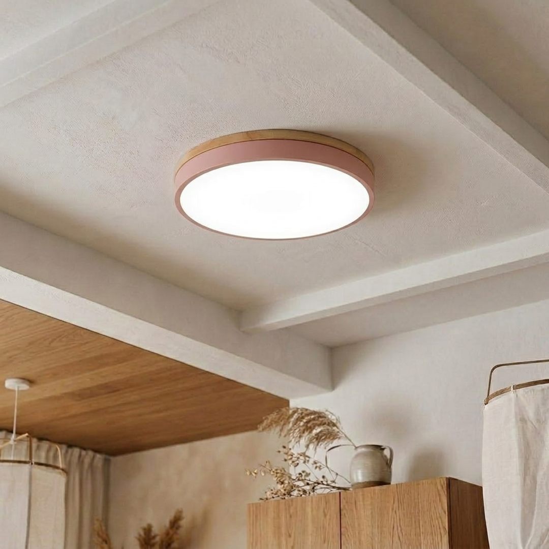 Round Disc Ceiling Light – Flat, Flush-Mounted Light