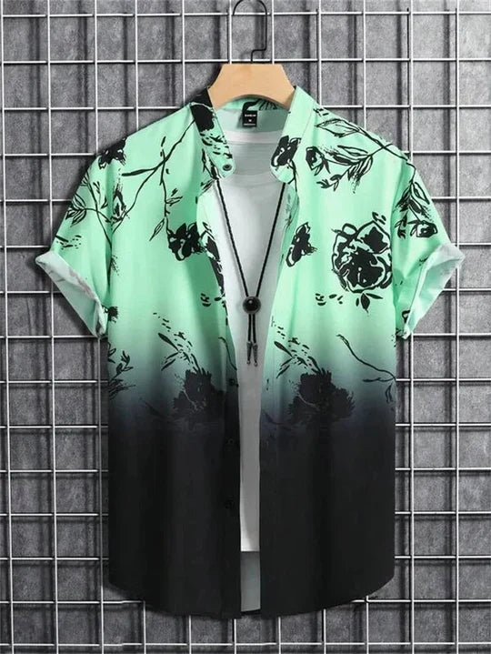 3D Flower Print Hawaiian Shirt Vibrant Style for Laid-Back Days