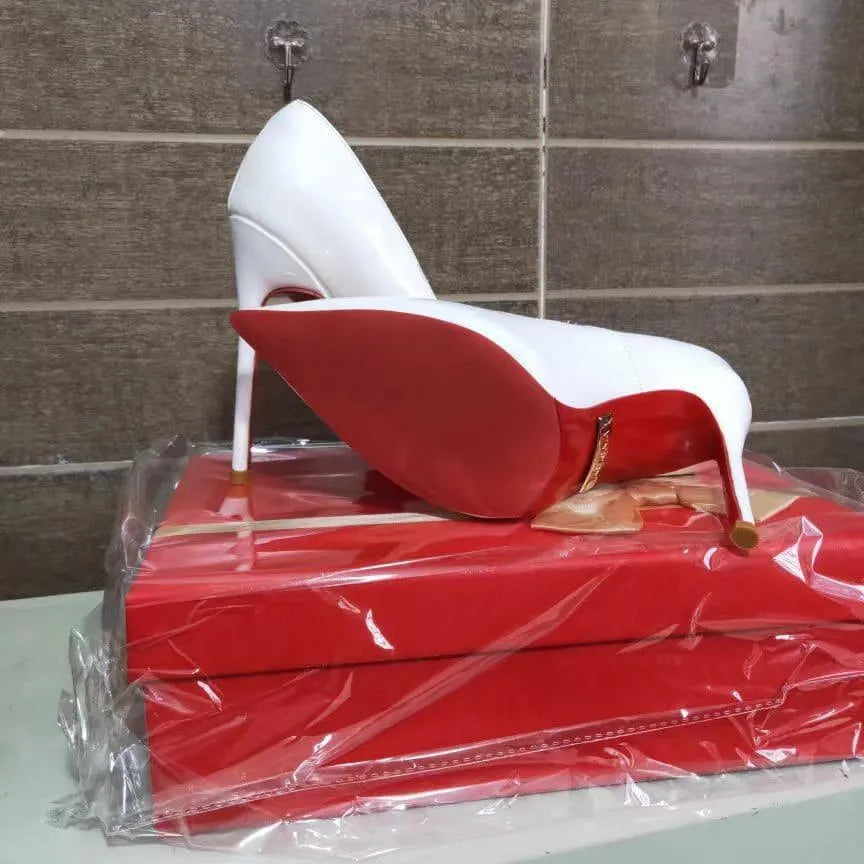 Women's Stiletto Heels – Pointed Toe & Patent Leather, Various Colors