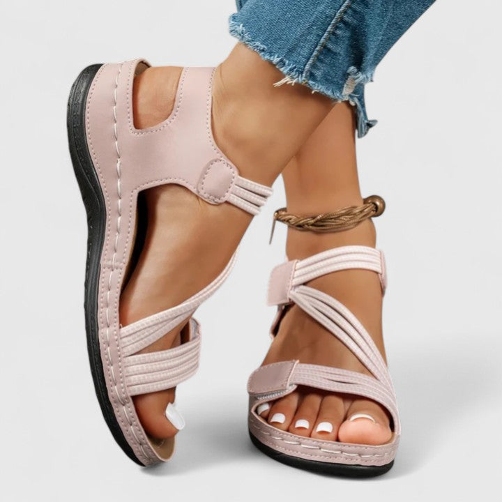 Strappy Platform Sandals with Open Toe for Women