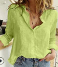 Linen Blend Women's Blouse