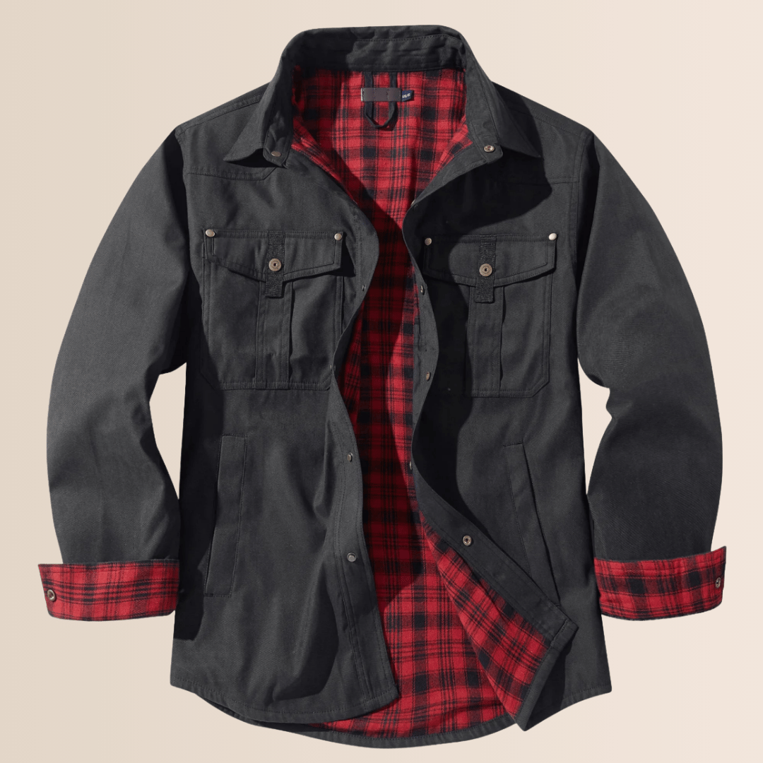 Men’s Vintage Flannel Plaid Jacket