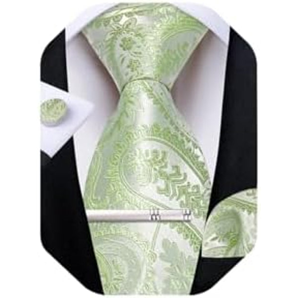 Men's paisley tie set – elegant accessories for weddings & events