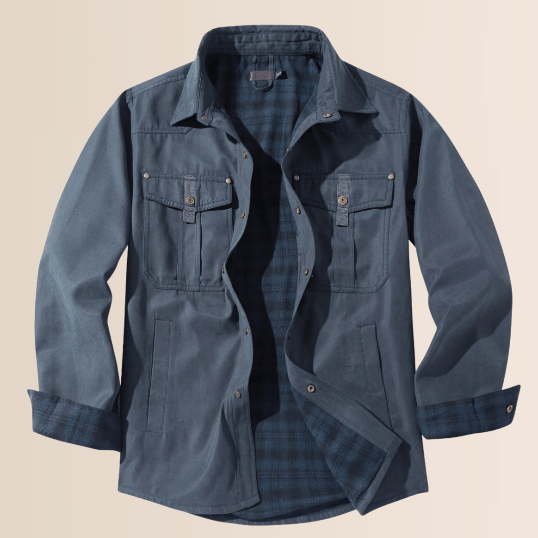 Men’s Vintage Flannel Plaid Jacket