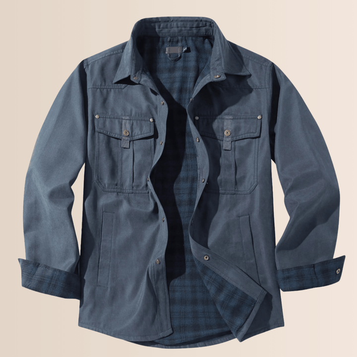 Men’s Vintage Flannel Plaid Jacket