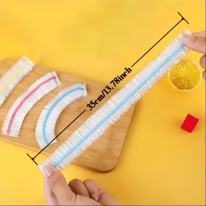 1000 Disposable Elasticated Food Covers, PE Bowl and Plate Covers 35 cm