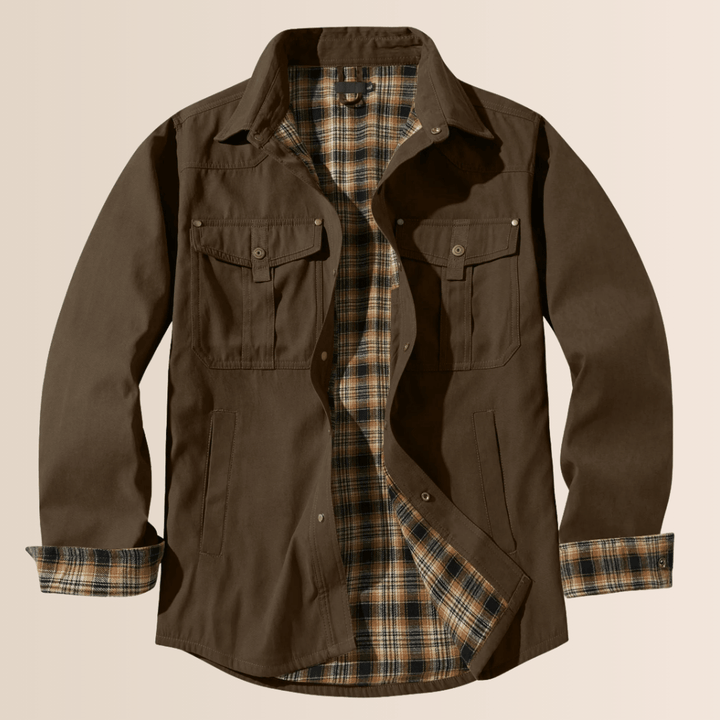 Men’s Vintage Flannel Plaid Jacket