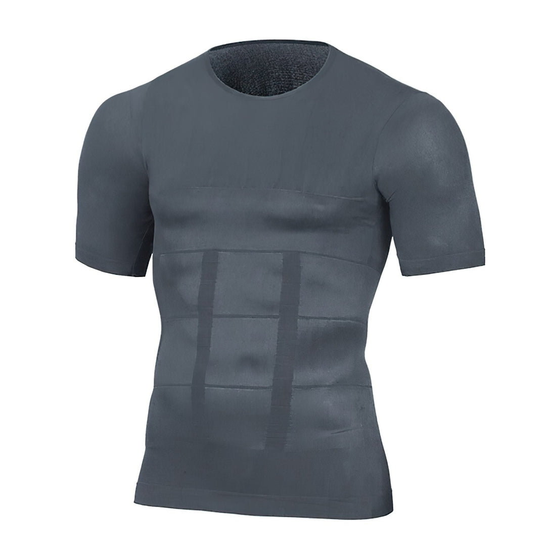 Men's compression fitness T-shirt – breathable, stretchy, body-shaping sports top