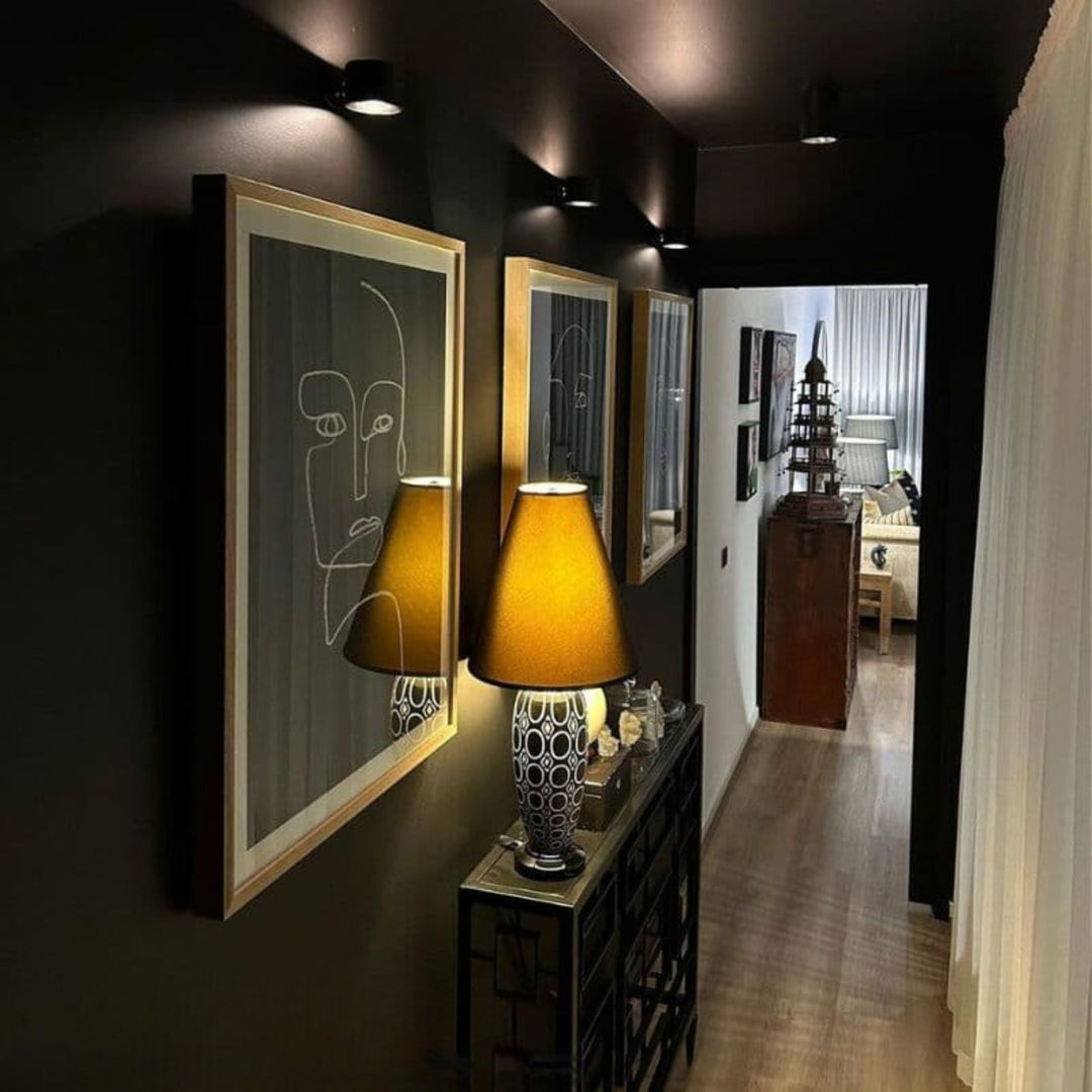 Cordless LED Wall Light with 360° Rotating Head, Touch Dimmer, 3 Colors