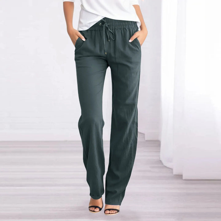 Airy Cotton-Linen Trousers for Women