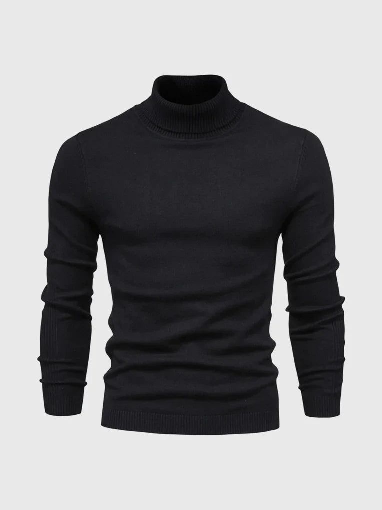 Men's Turtleneck Sweater – Washable and Versatile