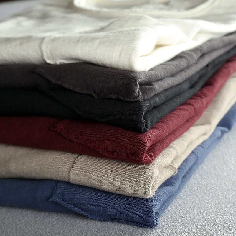 Vintage Cotton Long Sleeve with Crew Neck