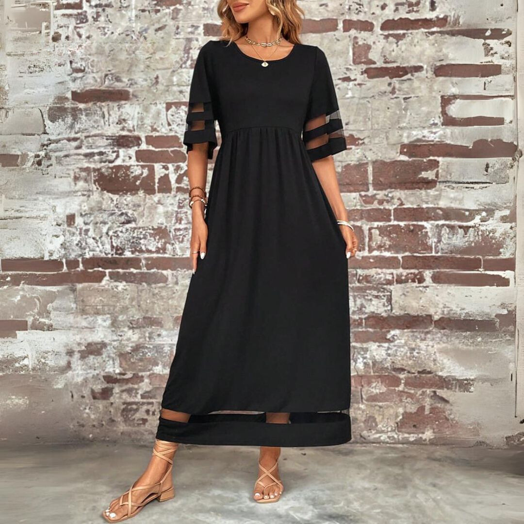 Chic, tummy-flattering dress with a smoothing effect