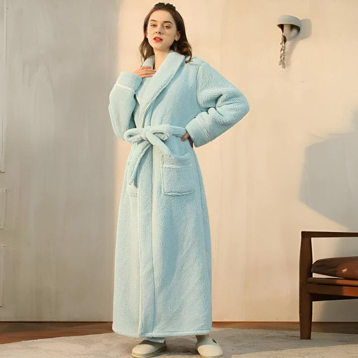 Luxe Fleece Warmth Comfort Bathrobe