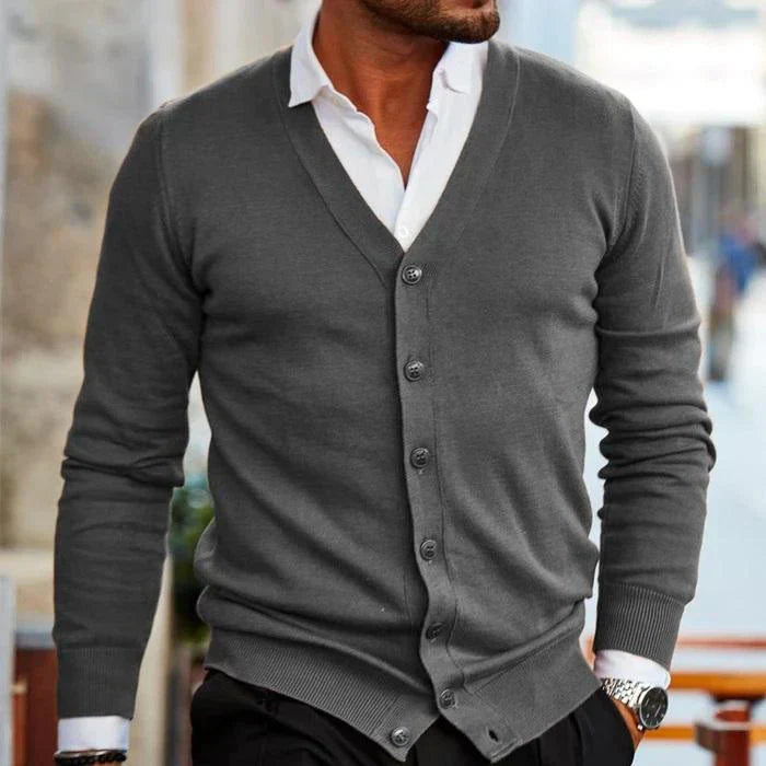Knitted Cardigan Sweater for Men