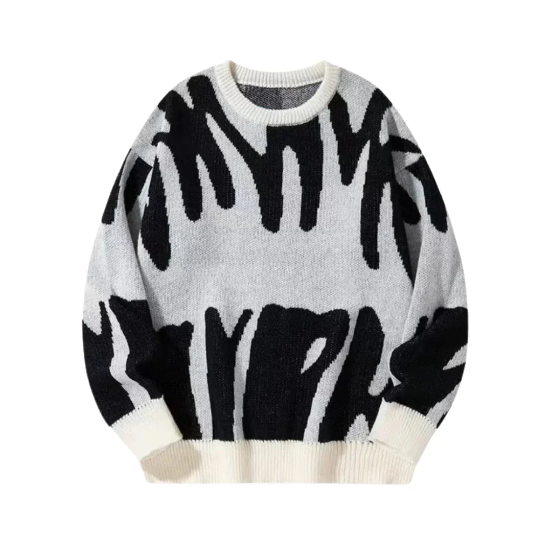 Casual Knit Pullover with Soft Texture and Modern Fit