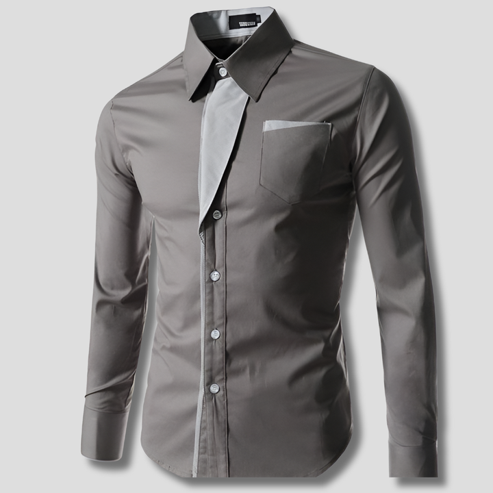 Men’s Long-Sleeve Dress Shirt – Classic Cotton Design