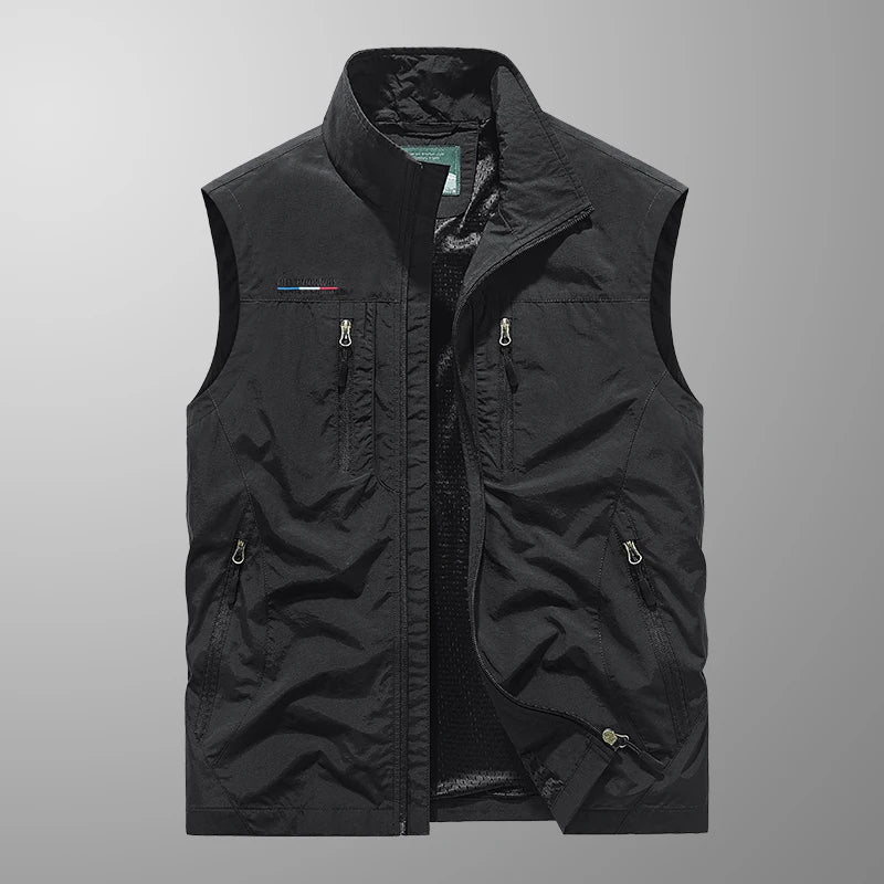 Breathable Multi-Pocket Vest for Men