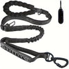 Adjustable Bungee Dog Leash – Shock-Absorbing and Reflective for Large Dogs