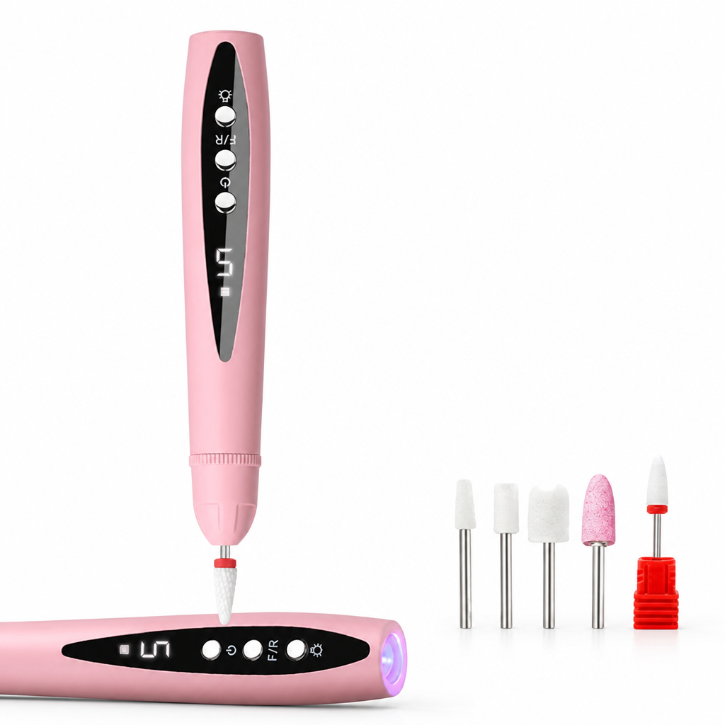 2-in-1 Nail Drill and UV Gel Lamp for Thick Nails, Salon Finish